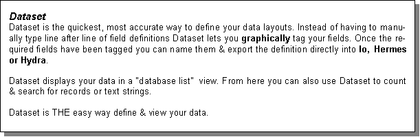 View and define yur data visually